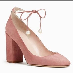 lilac/pink suede kate spade heels